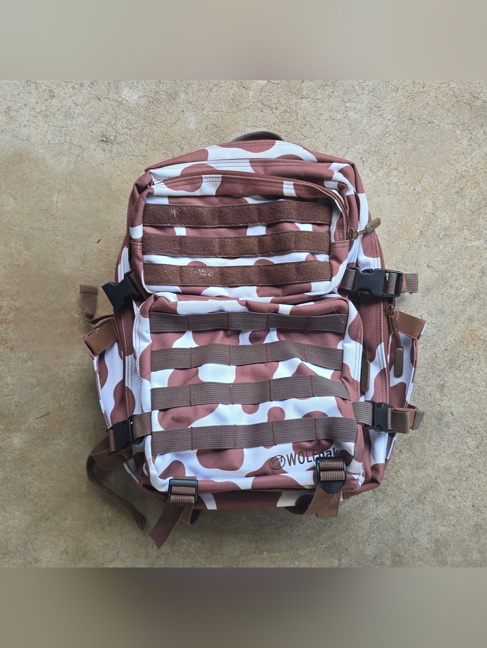 Wolfpak 35L Medium Backpack Cow Print Tactical Gym Workout Fitness
